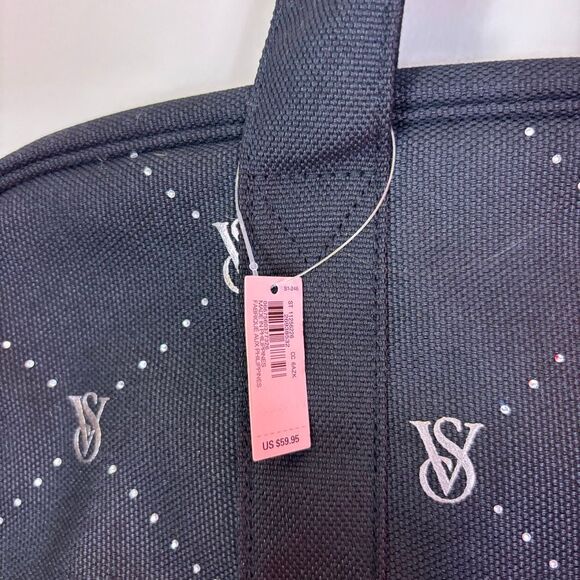 New Victoria's Secret Black VS Logo Laptop Bag - Picture 5 of 6